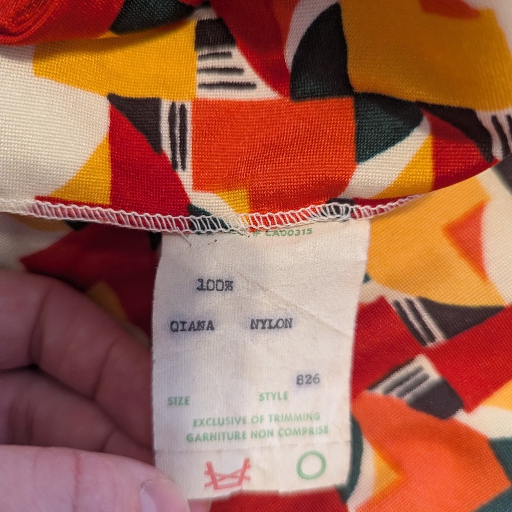 70's Colourful long sleeve dress - Picture 12 of 14